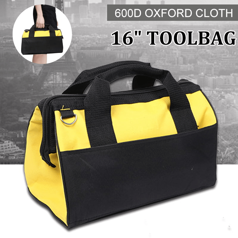 16Inch Tool Bag Hard Bottom Toolbag Heavy Duty Tool Case Tools Storage Case