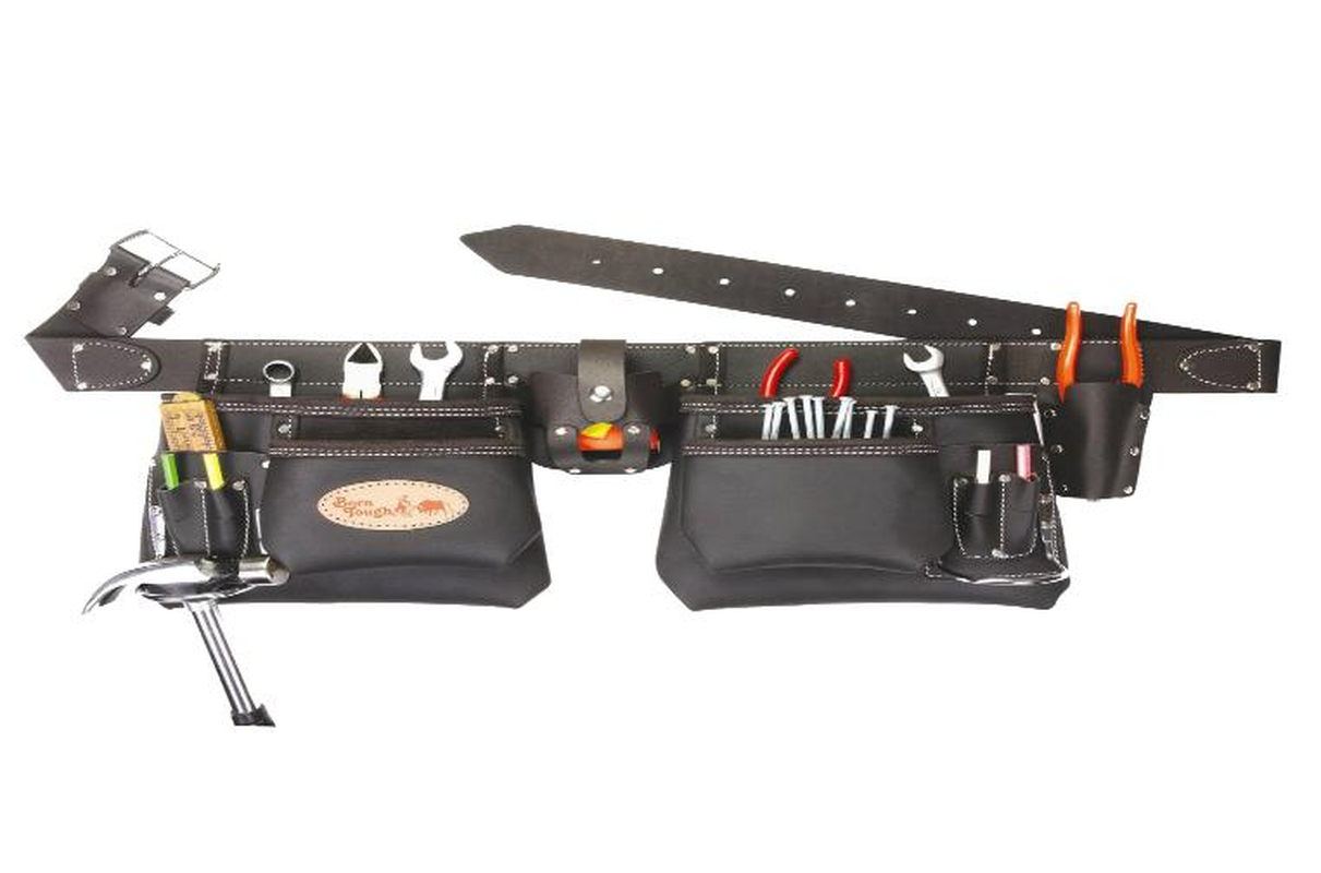 Top of the Line Oil Tanned Leather Tool Pouch Bag Belt
