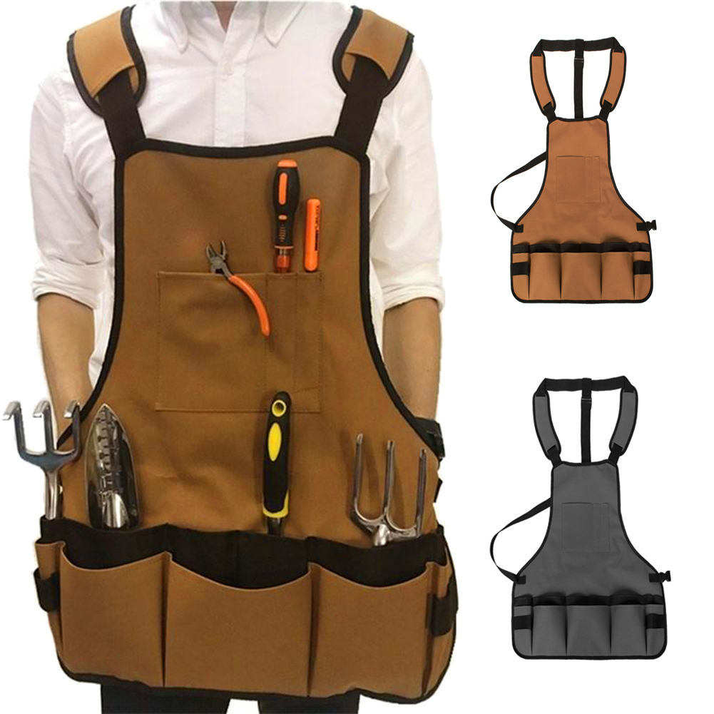 SPRING PARK Electrician Tool Belt Bag Pouch Mechanic Vest Carpenter Apron Hardware > Hardware Accessories > Tool Storage & Organization > Tool & Equipment Belts SPRING PARK Coffee