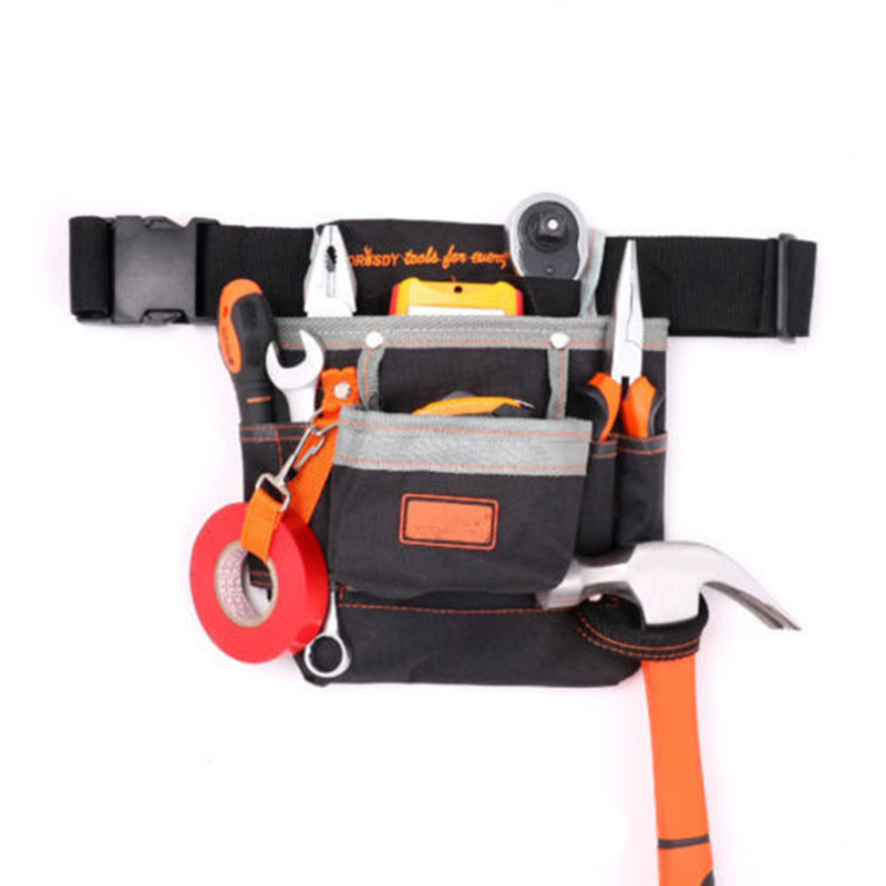 Tool Pouch Belt Waist Bag 7 Pocket Holster Storage Holder Electrician Tools Bag