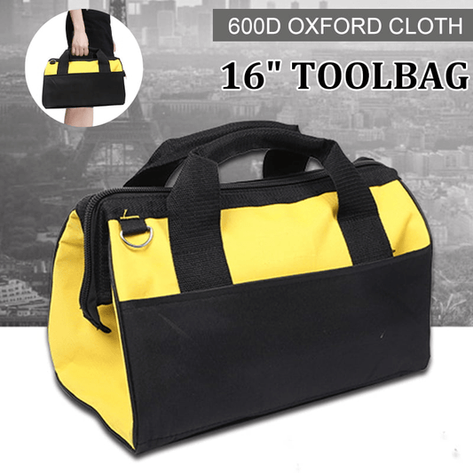 16Inch Tool Bag Hard Bottom Toolbag Heavy Duty Tool Case Tools Storage Case