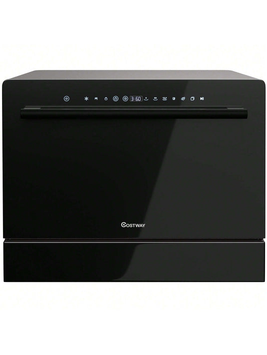 6 Place Setting Built-In Or Countertop Dishwasher Machine W/ 5 Programs