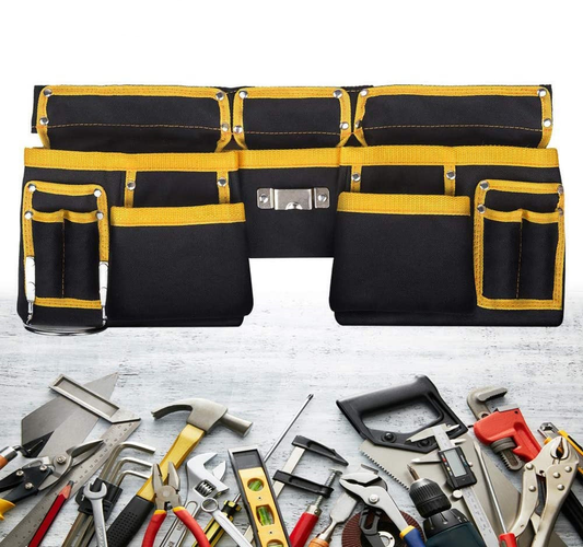 Vivecomb Tool Carrier Belt with Quick Release Buckle, Tool Pouch with Adjustable Belt, Comfortable Wearing, Waterproof, Durable Fabric, Professional or Diyer’S Tool Collection
