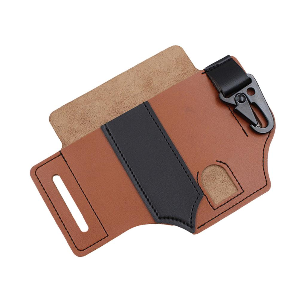 Yungwalm Multitool Sheath for Belt Multitool Sheath Leather Sheath Pocket Tool Pouch with Belt Clip Leather Tool Pouch Belt Holster Bag for Camping Handmade Practical Multitool Belt Sheath Excitement Hardware > Hardware Accessories > Tool Storage & Organization > Tool & Equipment Belts Yungwalm Light Brown
