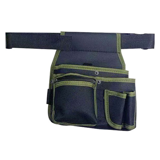 SEARCHI Waist Tool Bag, Multi-Purpose Tool Belt, Heavy-Duty Waist Apron Pouch for Electricians Carpentry Woodworking Home DIY Tool Storage Hardware > Hardware Accessories > Tool Storage & Organization > Tool & Equipment Belts BaoLian Green Edge