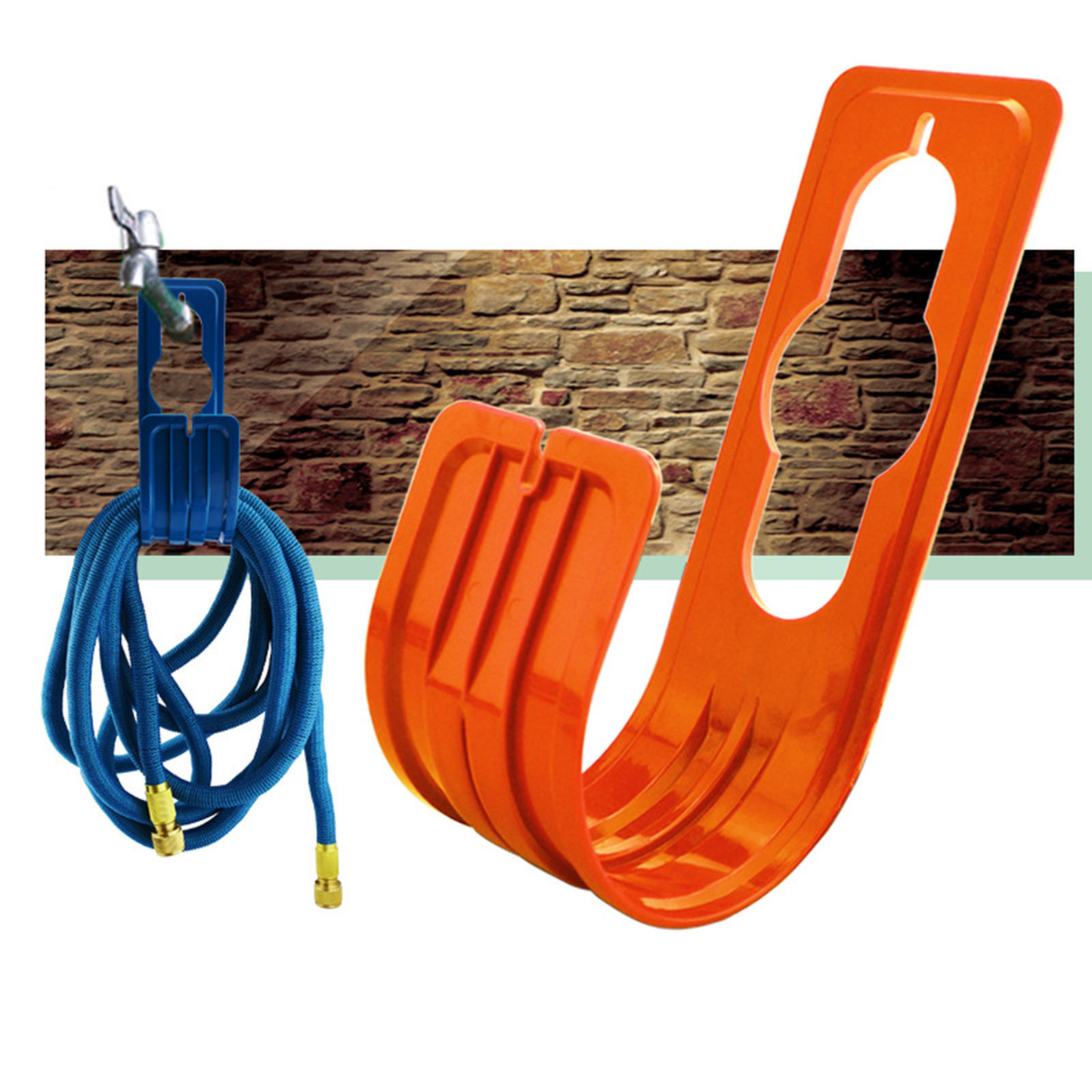 1PC Garden Pipe Hose Watering Hook Hose Hanger Storage Rack Reel Hook Hardware > Hardware Accessories > Tool Storage & Organization > Garden Hose Storage GOOD HOME Orange