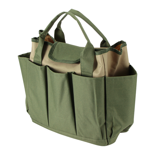 Vingtank 600D Oxford Fabric 8 Sides Multi Pocket Tote Garden Handle Tools Organizer Storage Bag Portable