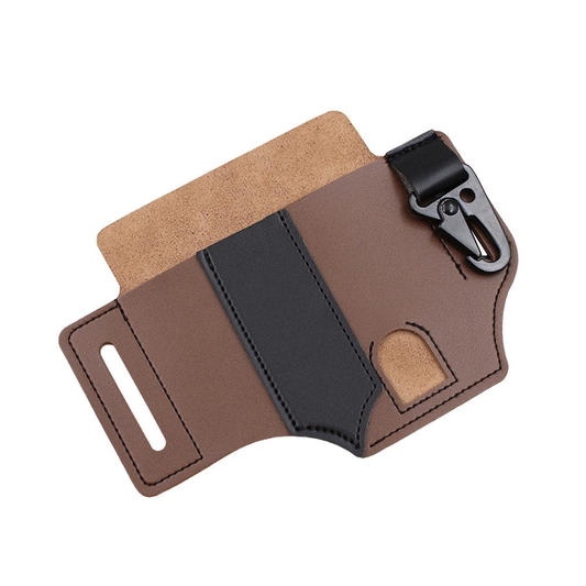 Yungwalm Multitool Sheath for Belt Multitool Sheath Leather Sheath Pocket Tool Pouch with Belt Clip Leather Tool Pouch Belt Holster Bag for Camping Handmade Practical Multitool Belt Sheath Excitement Hardware > Hardware Accessories > Tool Storage & Organization > Tool & Equipment Belts Yungwalm Tan