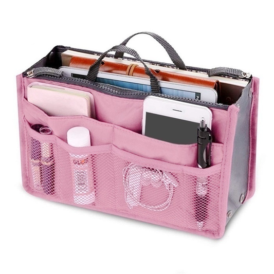 Travel Insert Organizer Handbag Purse Large Liner Womenlady Makeup Organiser Bag Hardware > Hardware Accessories > Tool Storage & Organization > Tool Organizer Liners & Inserts Willstar 1 Black