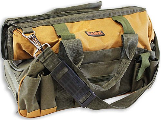Toolusa 30 Pocket Nylon Tool Bag, 18-Inch Long