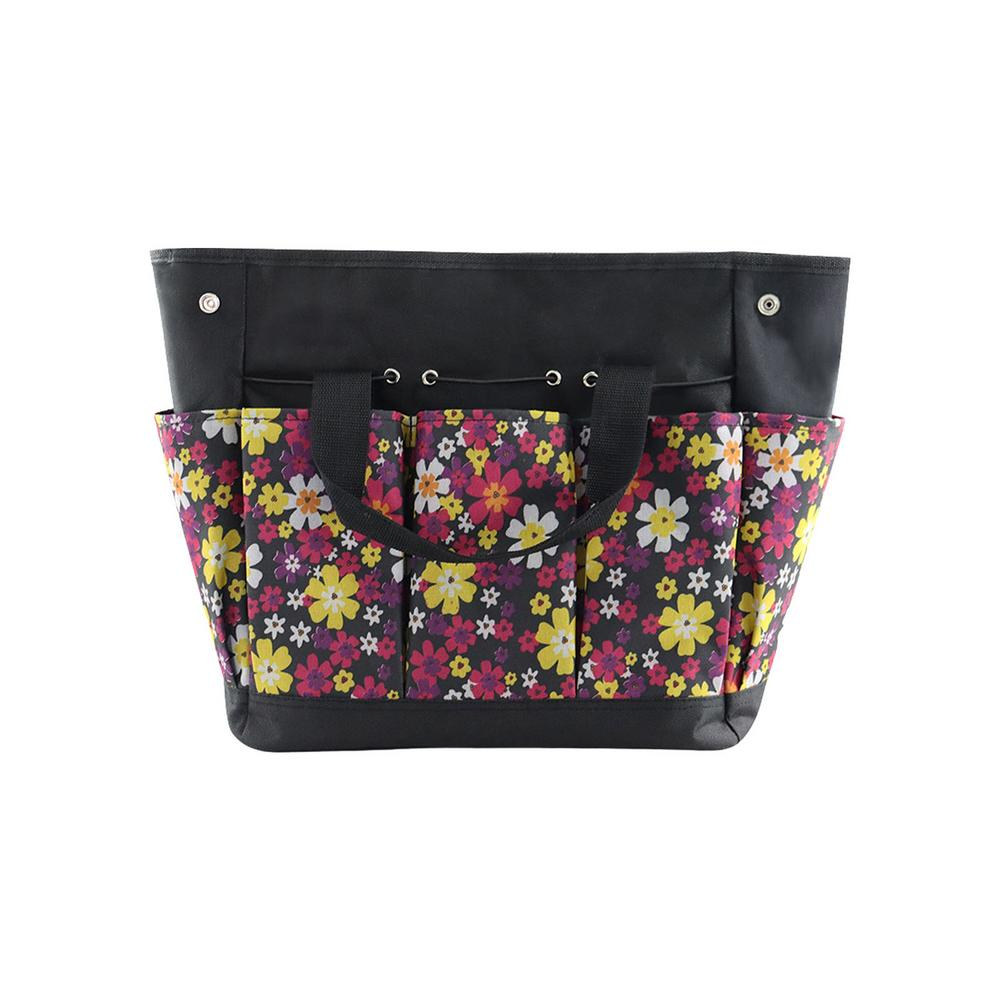 Younar Gardening Tote Bag Garden Tool Bag Organizer with 8 Pockets for Tools Storage Wear-Resistant Tools Organizer for Gardening Tools NOT Included Popular Hardware > Hardware Accessories > Tool Storage & Organization > Tool Bags LIKE DESIGN A/Red small floral