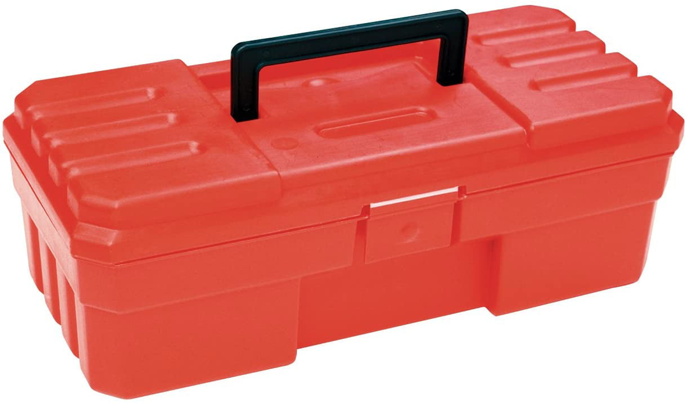 Akro-Mils 12-Inch Probox Plastic Toolbox for Tools, Hobby or Craft Storage Toolbox, Model 09912, (12-Inch X 5-1/2-Inch X 4-Inch), Red