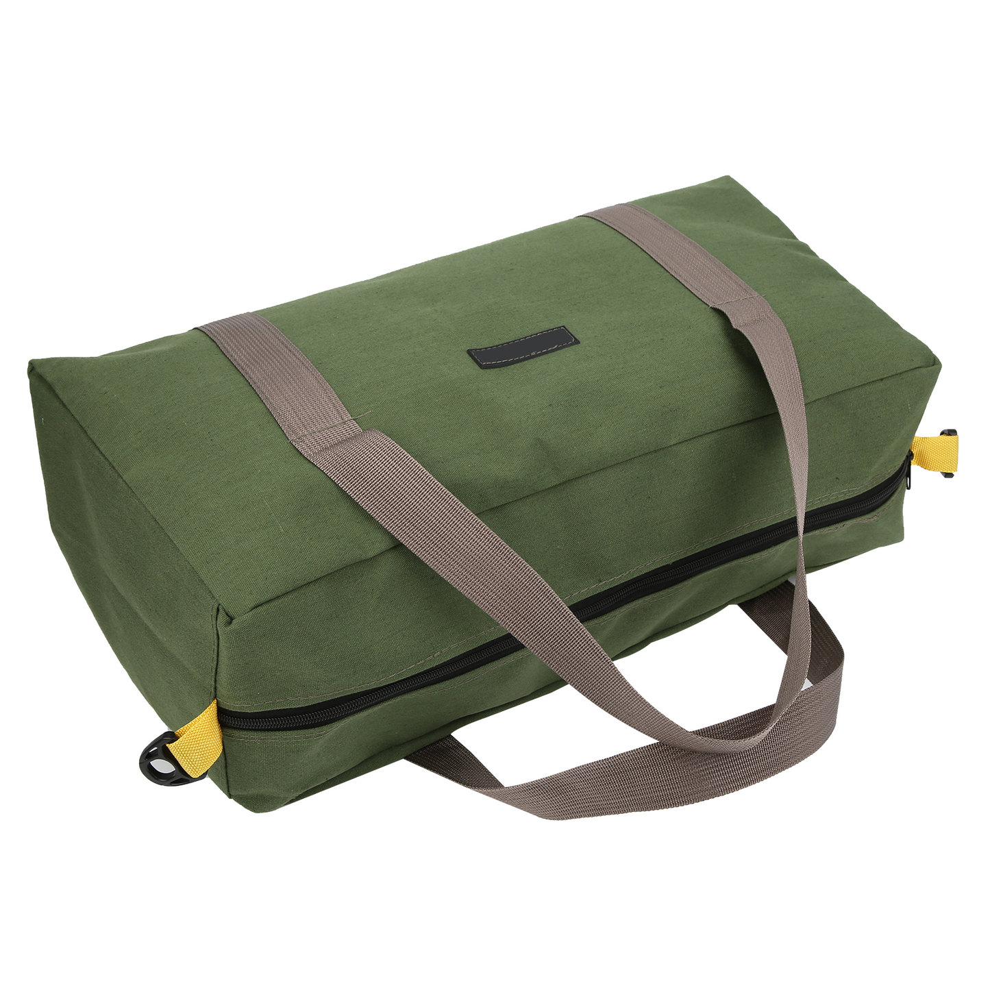 Tebru 20 Inches Waterproof Wide Mouth Electrician Storage Bag Canvas Portable Multifunctional Plumbing Gardening Tool Organizer