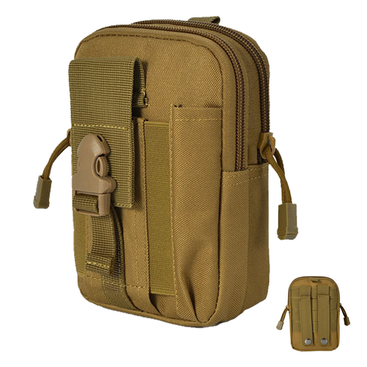 Vaupan Tactical EDC Pouch, Molle Utility Pouch Gadget Organizer Phone Holder Waist Pack IFAK Bag Smartphone Pouch Tool Holster Pocket Gadget Waist Pack
