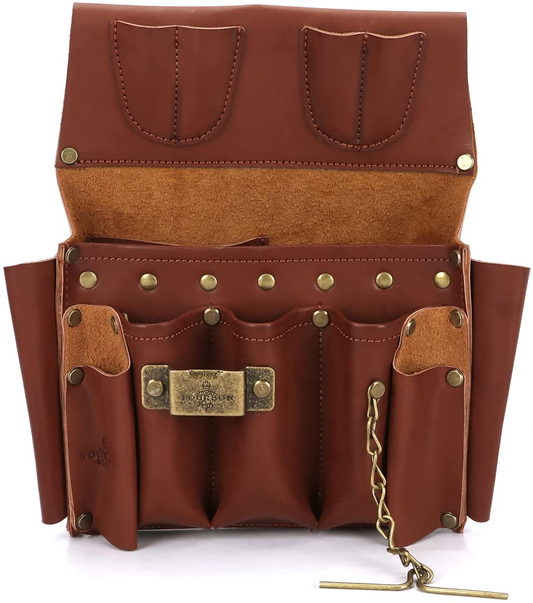 TOURBON Electrician Tool Organizer Pouch Belt Waist Bag