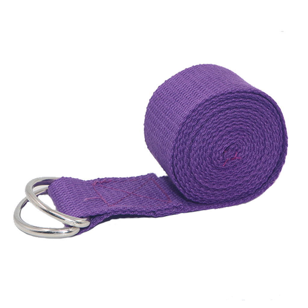 Yoga Stretch Strap D-Ring Buckle Belts Gym Fitness Equipment Women Shaped Weight Loss Tools Durable Exercise Belts Rope Hardware > Hardware Accessories > Tool Storage & Organization > Tool & Equipment Belts unahtinr Dark purple