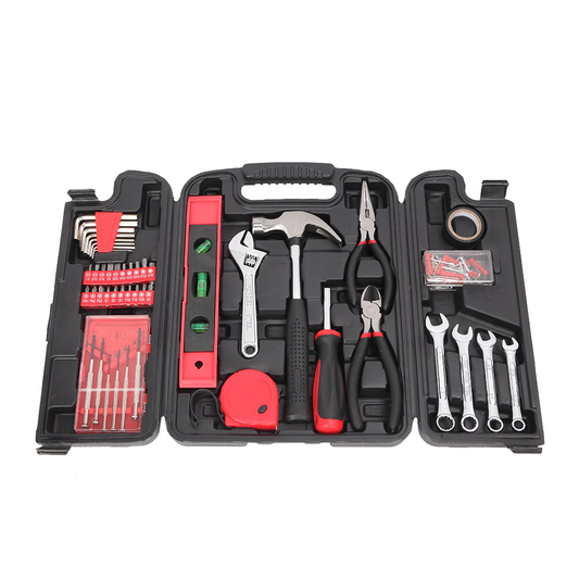 Tool Set, 136 Piece Basic Tool Kit for Men Women Home and Household Repair, Complete Home Tool Kit for DIY with Solid Toolbox