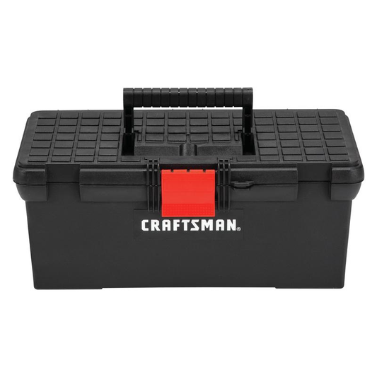 1PK Craftsman 16 In. Plastic Classic Tool Box 6.4 In. H Black