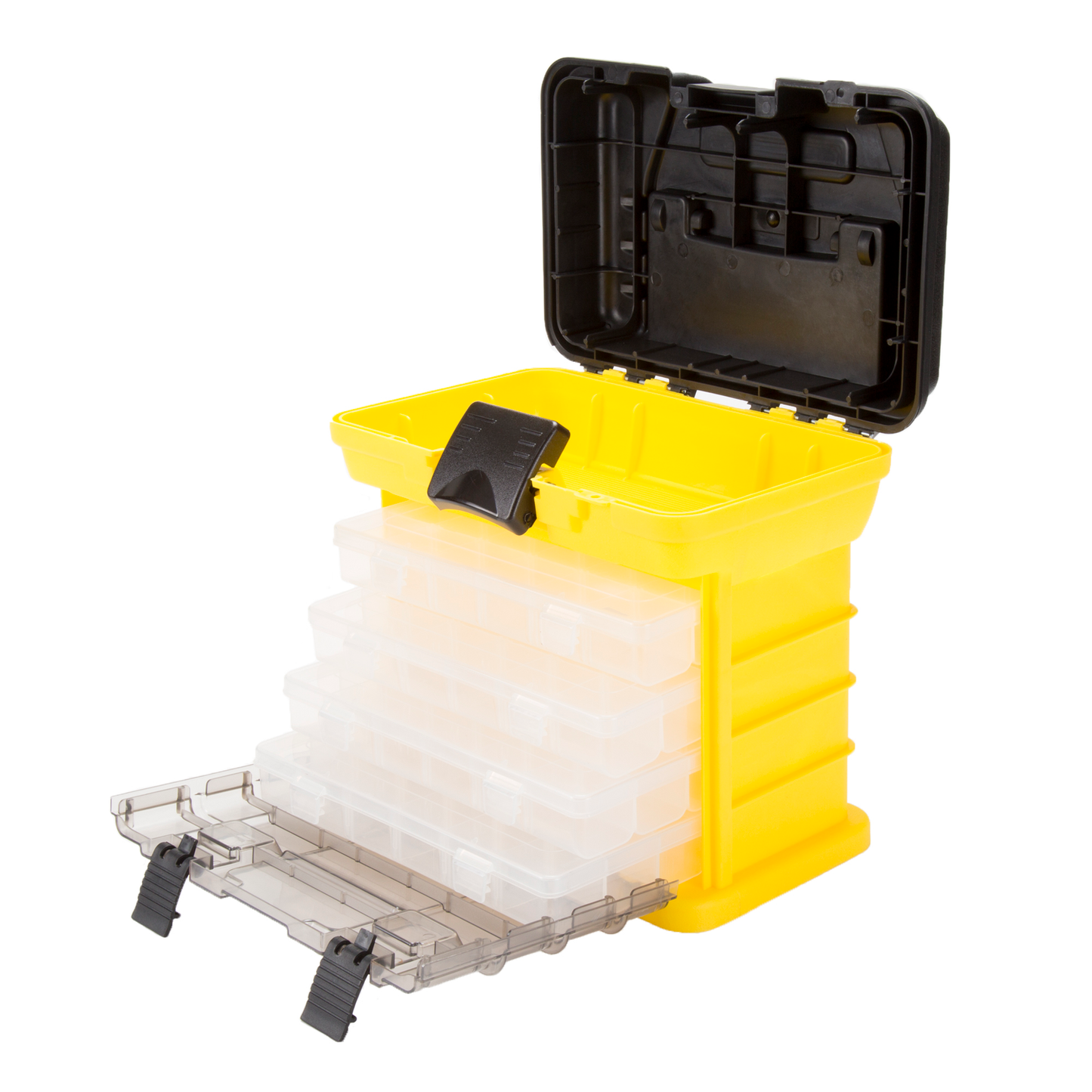 Stalwart Parts & Crafts Rack Style Tool Box with 4 Organizers Hardware > Hardware Accessories > Tool Storage & Organization > Tool Boxes Trademark Global LLC Yellow