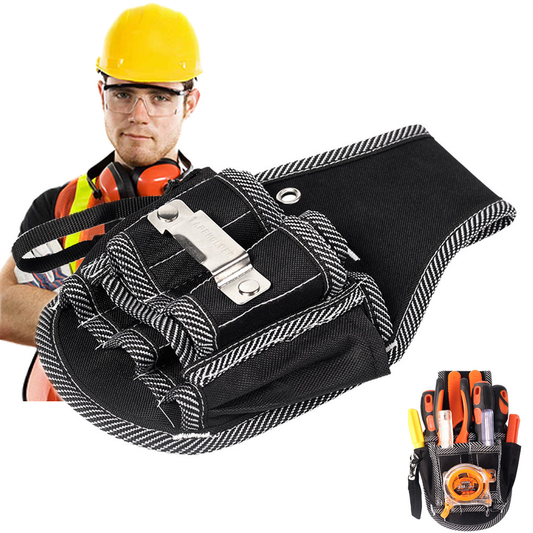 TANGNADE Nylon Fabric Tool Bag Electric Drill Holder Waist Tool Bag Electrician Tools Kit
