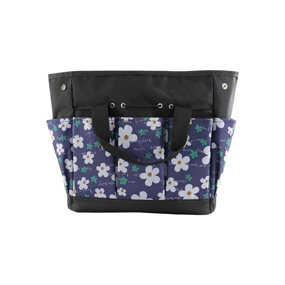 Younar Gardening Tote Bag Garden Tool Bag Organizer with 8 Pockets for Tools Storage Wear-Resistant Tools Organizer for Gardening Tools NOT Included Popular Hardware > Hardware Accessories > Tool Storage & Organization > Tool Bags LIKE DESIGN B/blue small floral