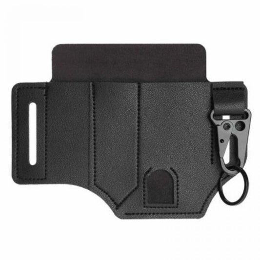 1Pc Outdoor Multitool Leather Sheath Pocket Organizer Belt Camping Sheath Organizer